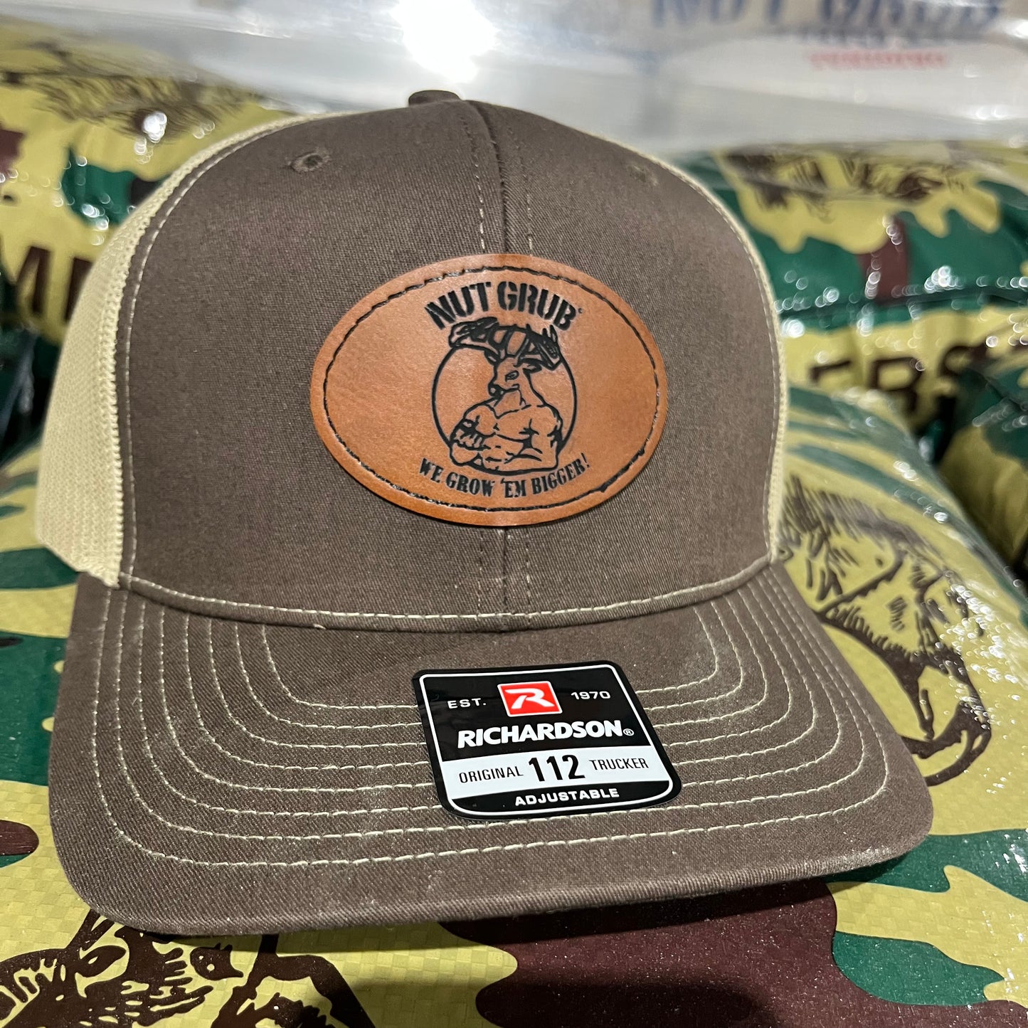 The Nut Grub Buff Buck Cap