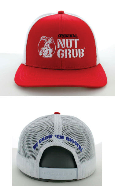 Nut Grub Red Trucker Cap
