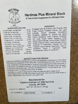 Nut Grub HerdMax Plus Mineral Block