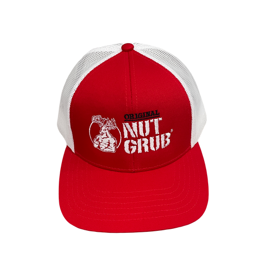Nut Grub Red Trucker Cap