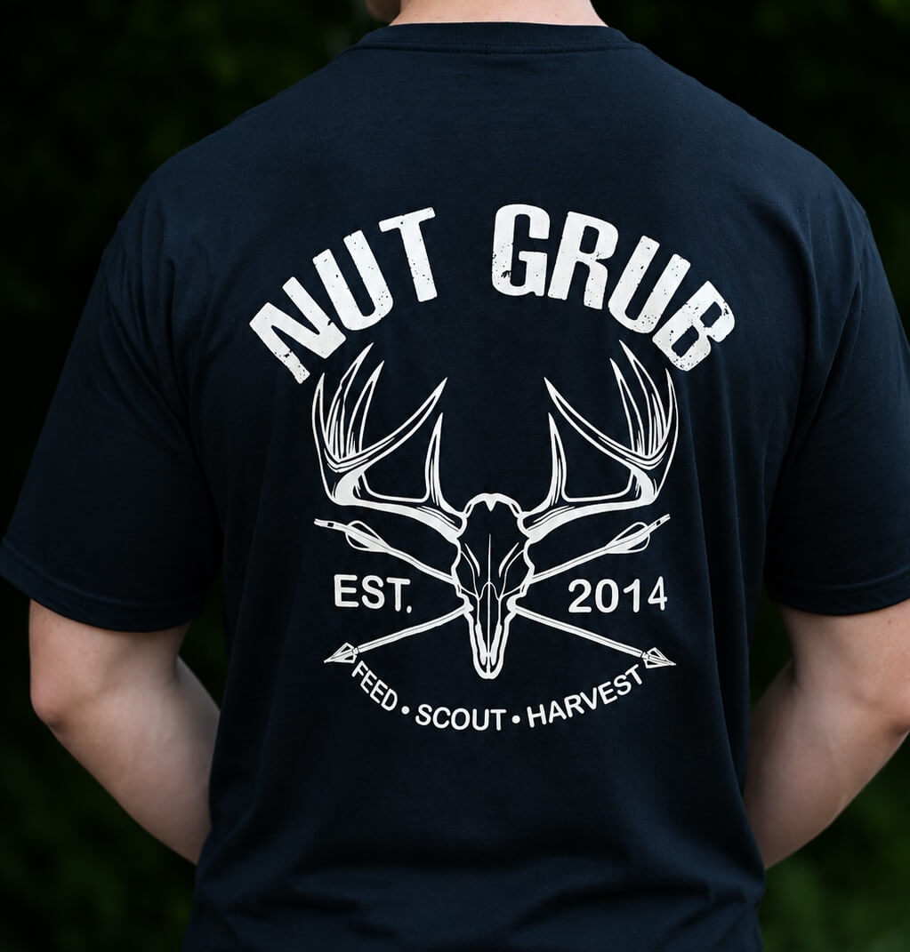 Nut Grub Feed, Scout, Harvest, Tee